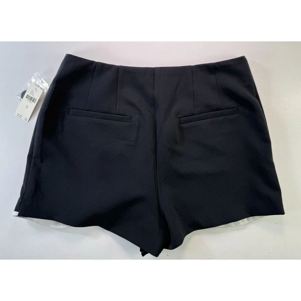 Anthropologie Maeve Scallop Skort US Size 10 Black New - Picture 6 of 12